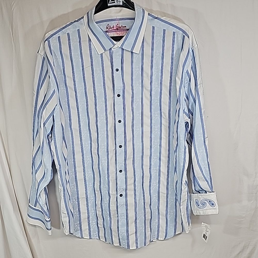 ROBERT GRAHAM ALL HANDS MENS LONGSLEEVE WOVEN DRESS SHIRT BFPM-06-092